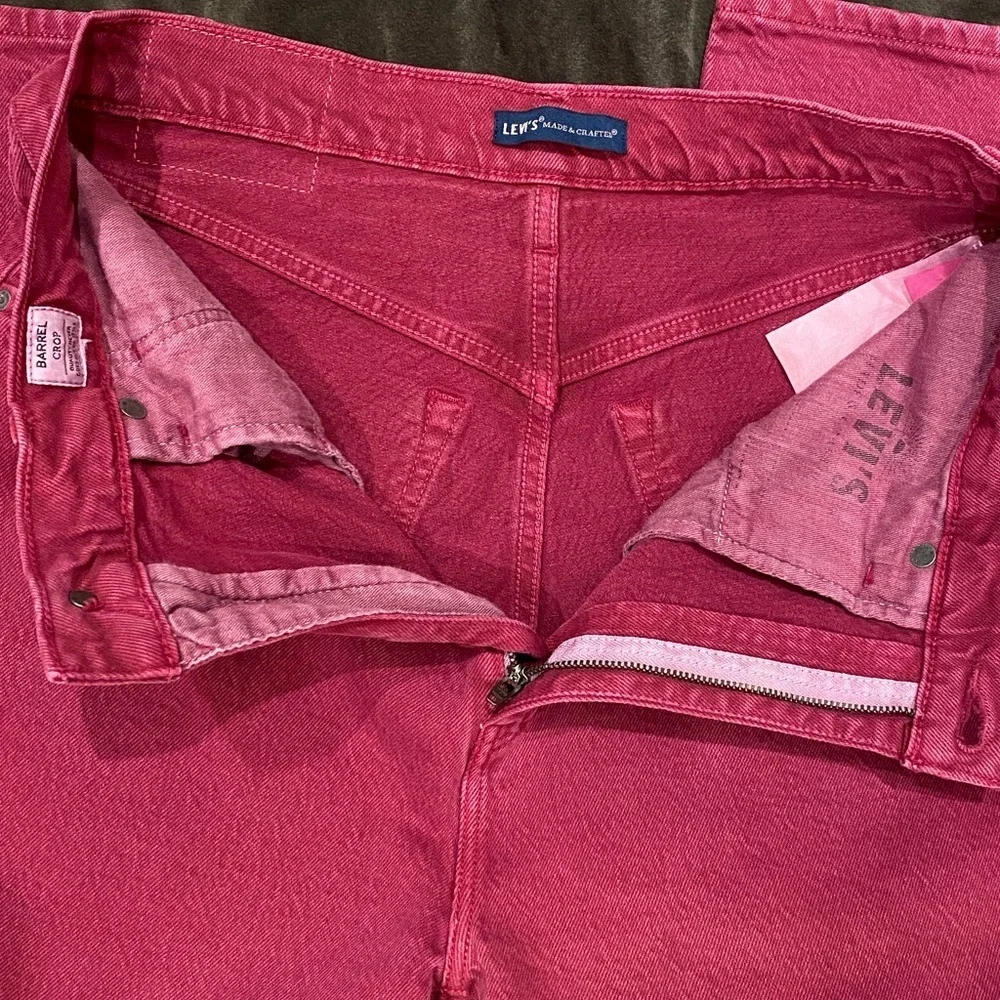 LEVI’S BARREL WOMEN'S JEANS size 30 inseam 24” color senorita pink - Picture 9 of 12